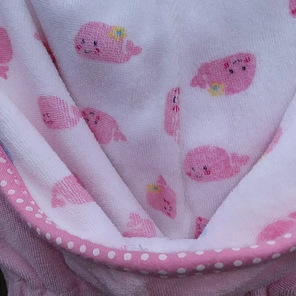 Baby Girl Carter's Pink Terry Hooded Robe - 0-9M